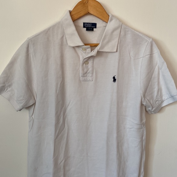 Ralph Lauren Teens Polo Shirt White AU14-16 Cotton Pre Owned GC - Picture 4 of 11